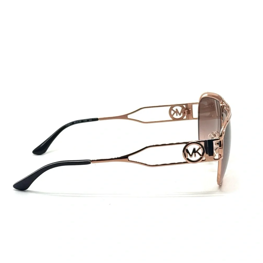 Michael Kors Vienna Rose Gold Aviator Sunglasses with Gradient Lenses MK1102 - Picture 3 of 11